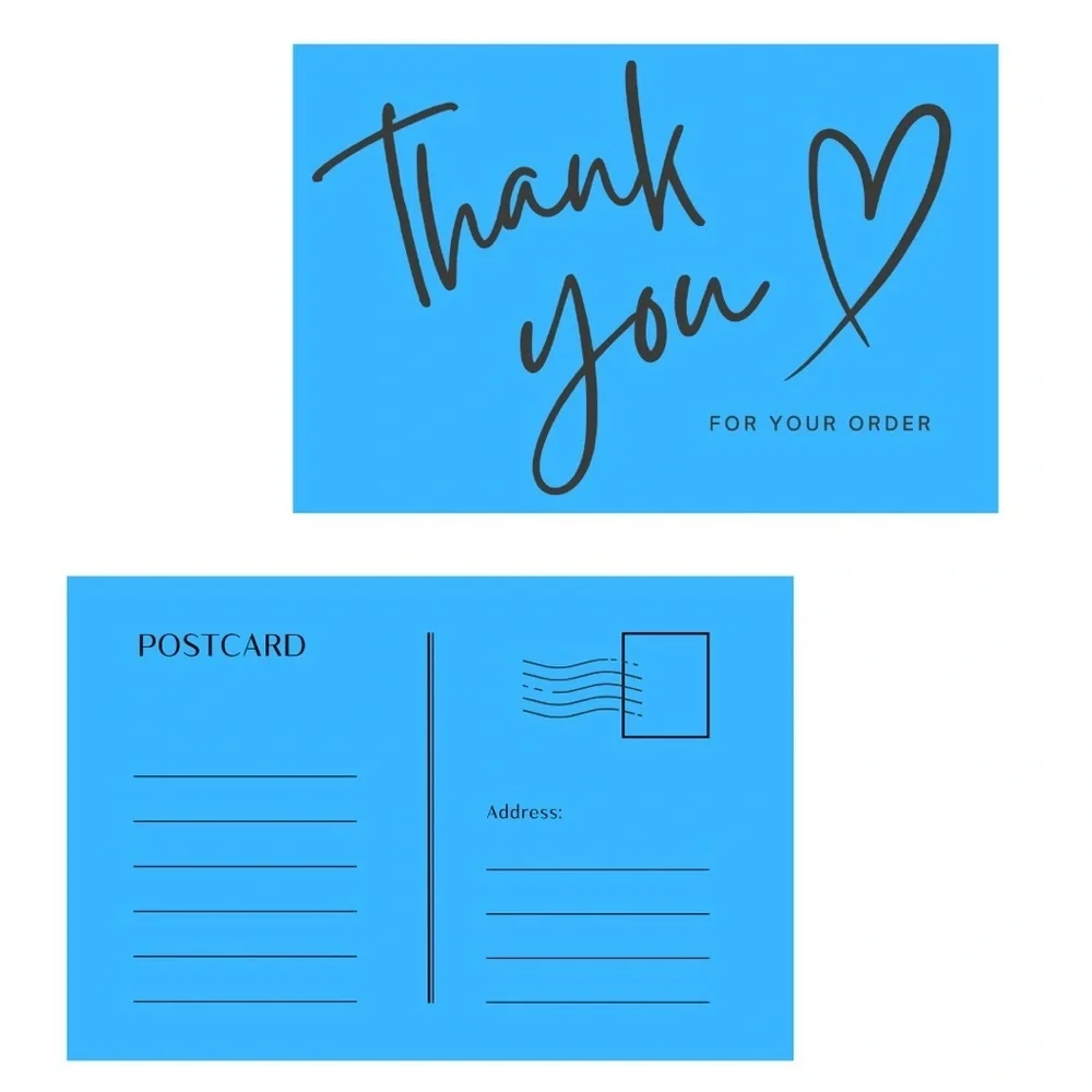 Set of 10 Thank You Postcard